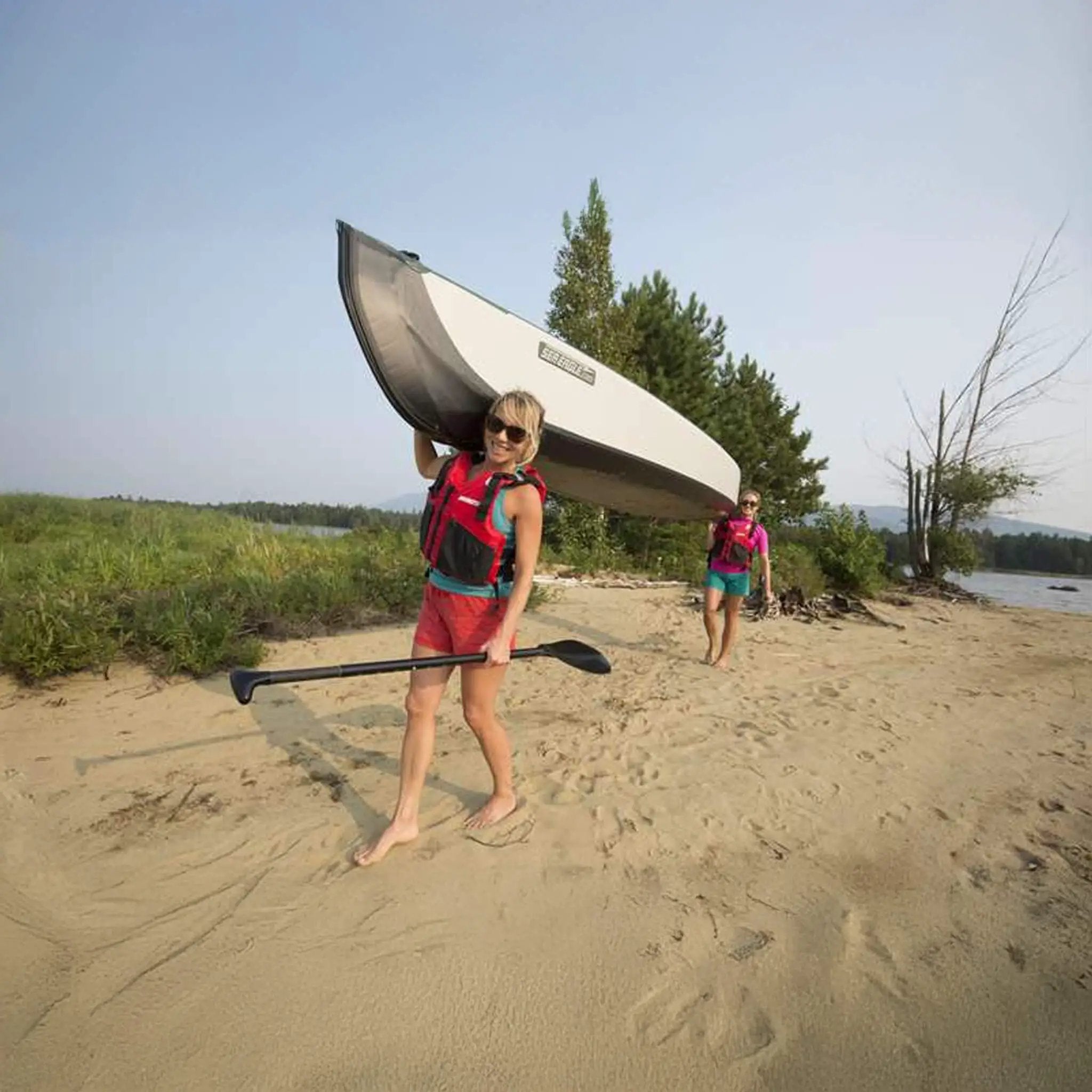 Sea Eagle 3-People TC16 High Pressure All Drop Stitch Inflatable Travel Canoe, 16FT [TC16K] (SAK43086) by SAKSBY WHOLESALE