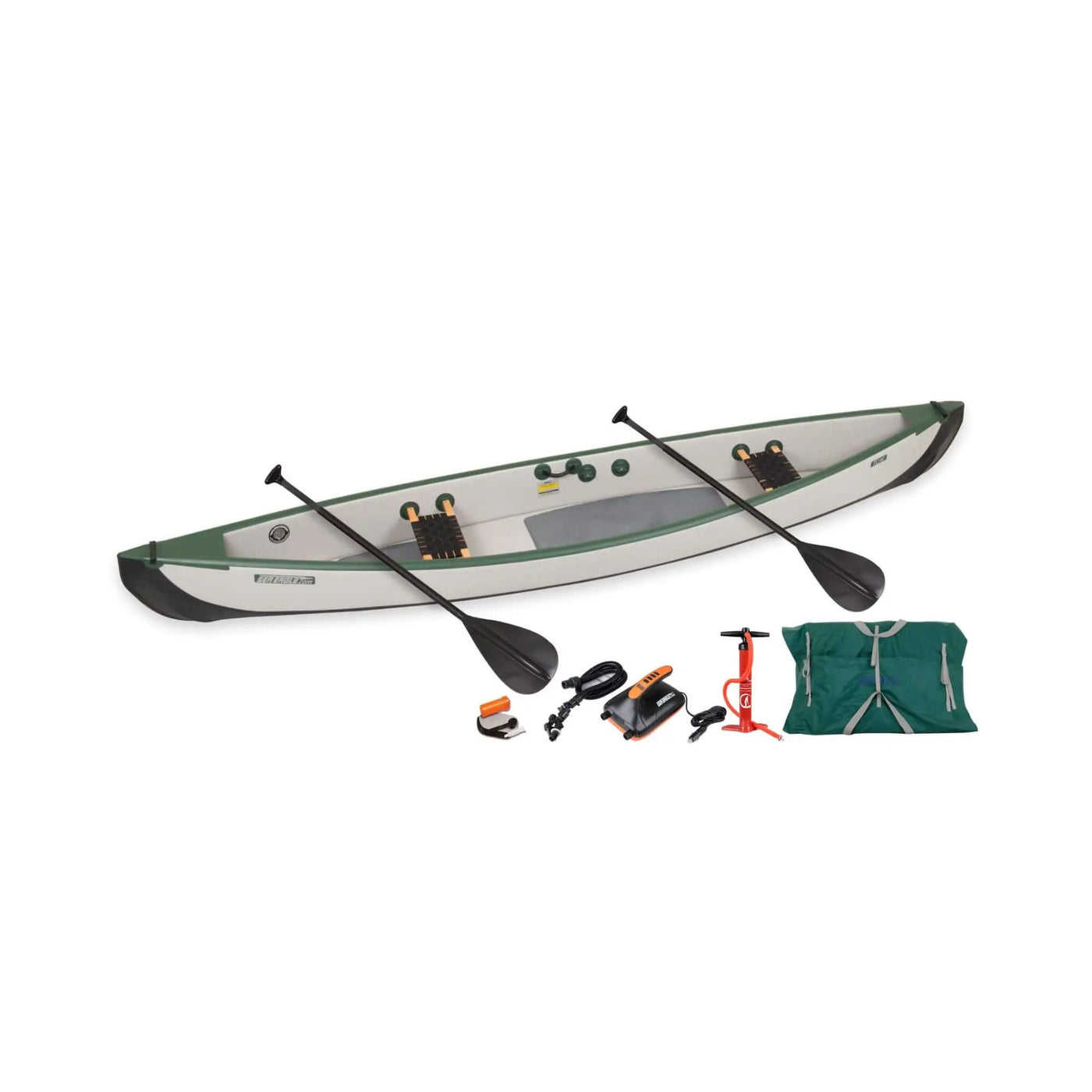 Sea Eagle 3-People TC16 High Pressure All Drop Stitch Inflatable Travel Canoe, 16FT [TC16K] (SAK43086) by SAKSBY WHOLESALE