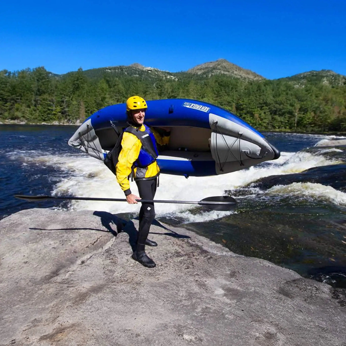 Sea Eagle 300X Explorer 1-Person Inflatable Kayak With Adjustable Footrest [300XK] (SAK18457) by SAKSBY WHOLESALE