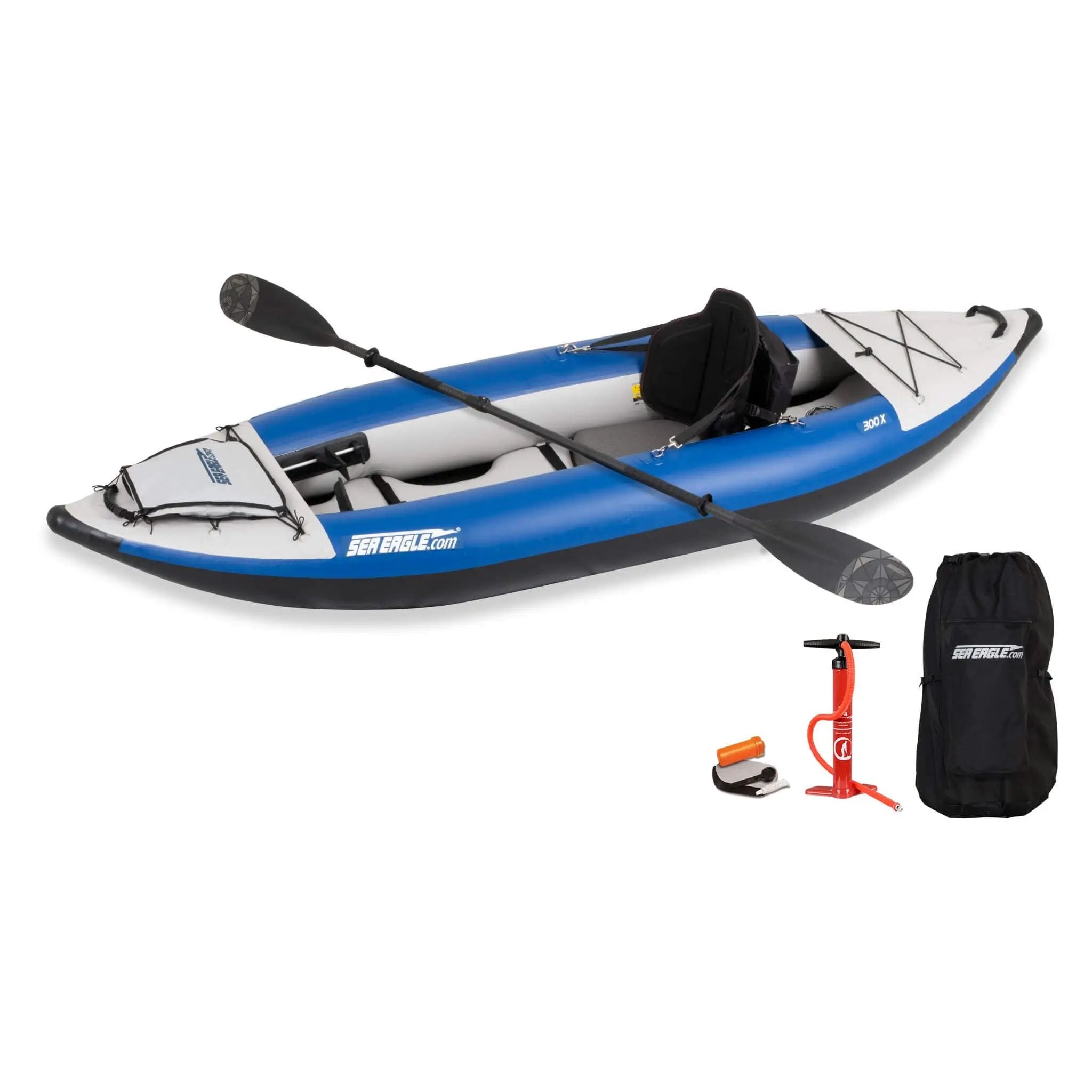 Sea Eagle 300X Explorer 1-Person Inflatable Kayak With Adjustable Footrest [300XK] (SAK18457) by SAKSBY WHOLESALE