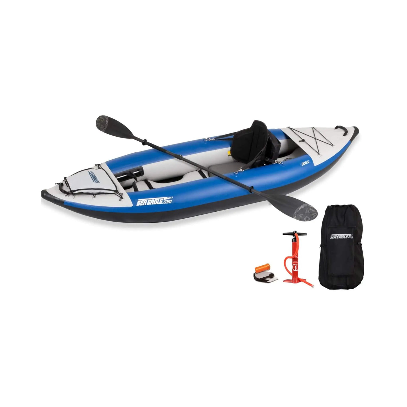 Sea Eagle 300X Explorer 1-Person Inflatable Kayak With Adjustable Footrest [300XK] (SAK18457) by SAKSBY WHOLESALE