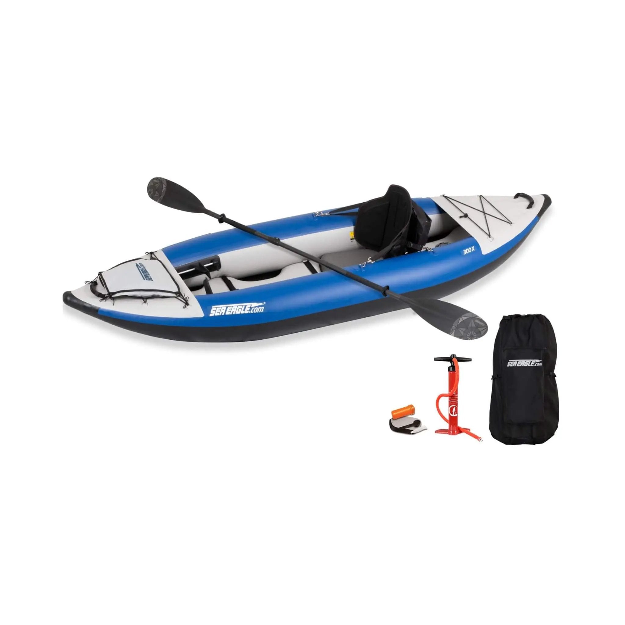 Sea Eagle 300X Explorer 1-Person Inflatable Kayak With Adjustable Footrest [300XK] (SAK18457) by SAKSBY WHOLESALE