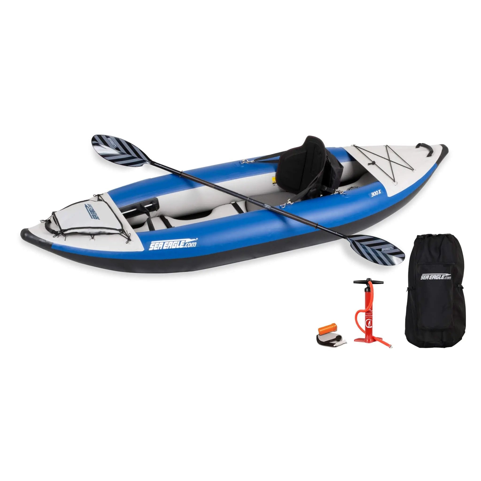 Sea Eagle 300X Explorer 1-Person Inflatable Kayak With Adjustable Footrest [300XK] (SAK18457) by SAKSBY WHOLESALE