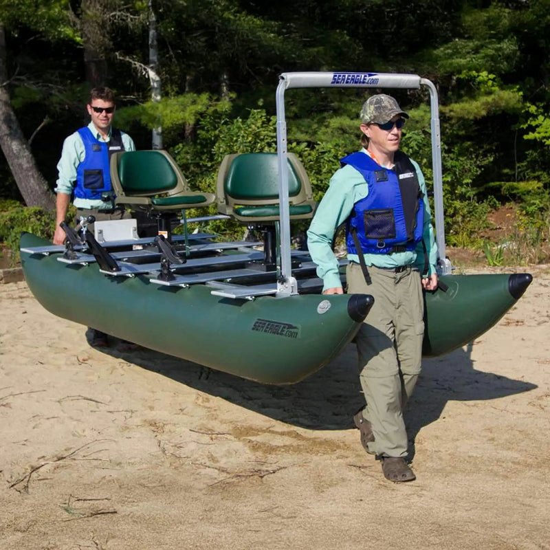 Sea Eagle 375FC FoldCat 2-Persons Inflatable Fishing Lightweight Pontoon Boat [375FCK] (SAK34652) by SAKSBY WHOLESALE