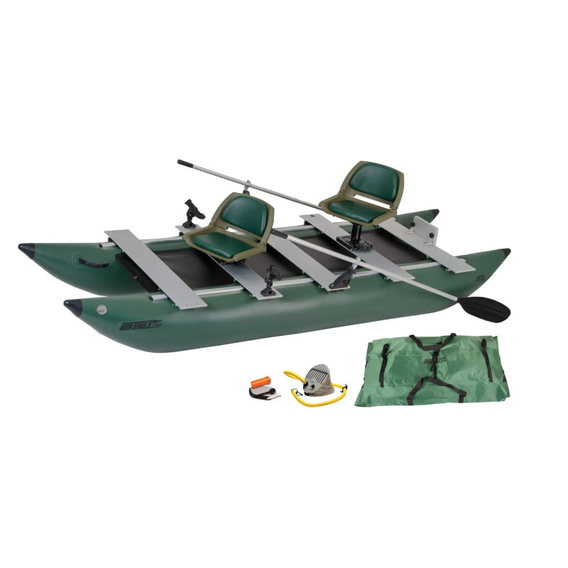 Sea Eagle 375FC FoldCat 2-Persons Inflatable Fishing Lightweight Pontoon Boat [375FCK] (SAK34652) by SAKSBY WHOLESALE