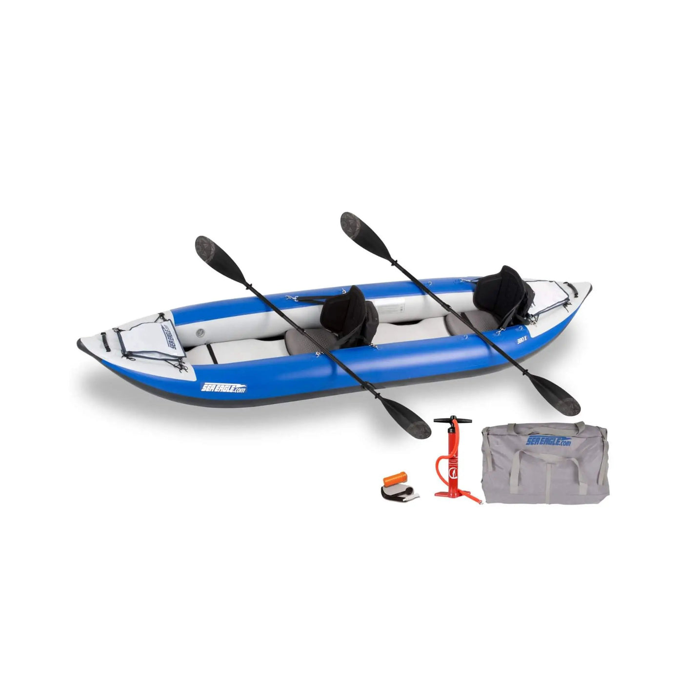 Sea Eagle 380X Explorer 3-Person Inflatable Kayak With Large Removable Rear Center Skeg [380XK] (SAK97562) by SAKSBY WHOLESALE