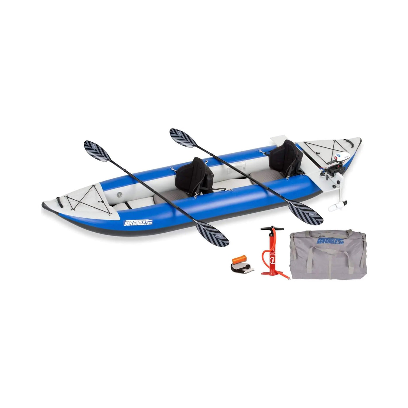 Sea Eagle 380X Explorer 3-Person Inflatable Kayak With Large Removable Rear Center Skeg [380XK] (SAK97562) by SAKSBY WHOLESALE