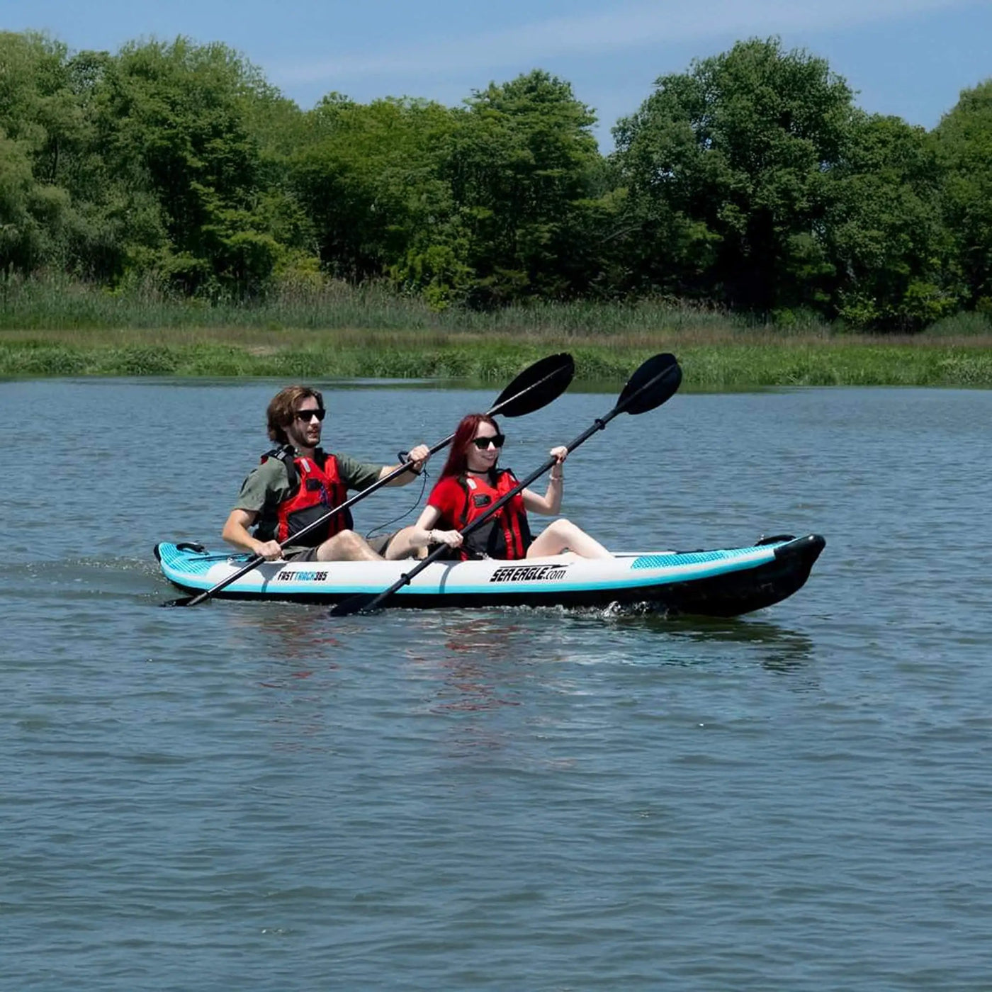 Sea Eagle 385FT FastTrack 12FT 2-Person V-Bottom Inflatable Kayak [385FTK] (SAK25086) by SAKSBY WHOLESALE