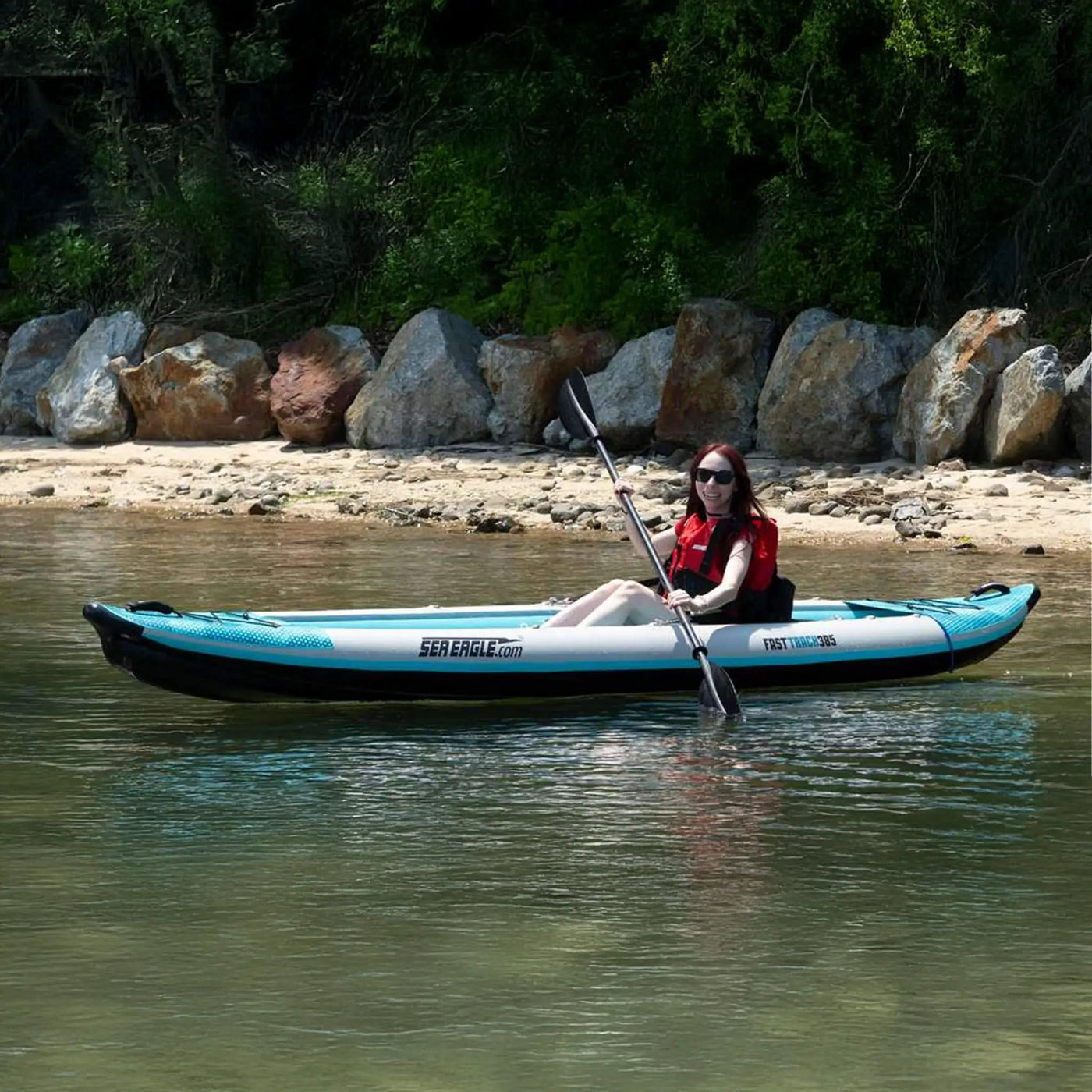 Sea Eagle 385FT FastTrack 12FT 2-Person V-Bottom Inflatable Kayak [385FTK] (SAK25086) by SAKSBY WHOLESALE
