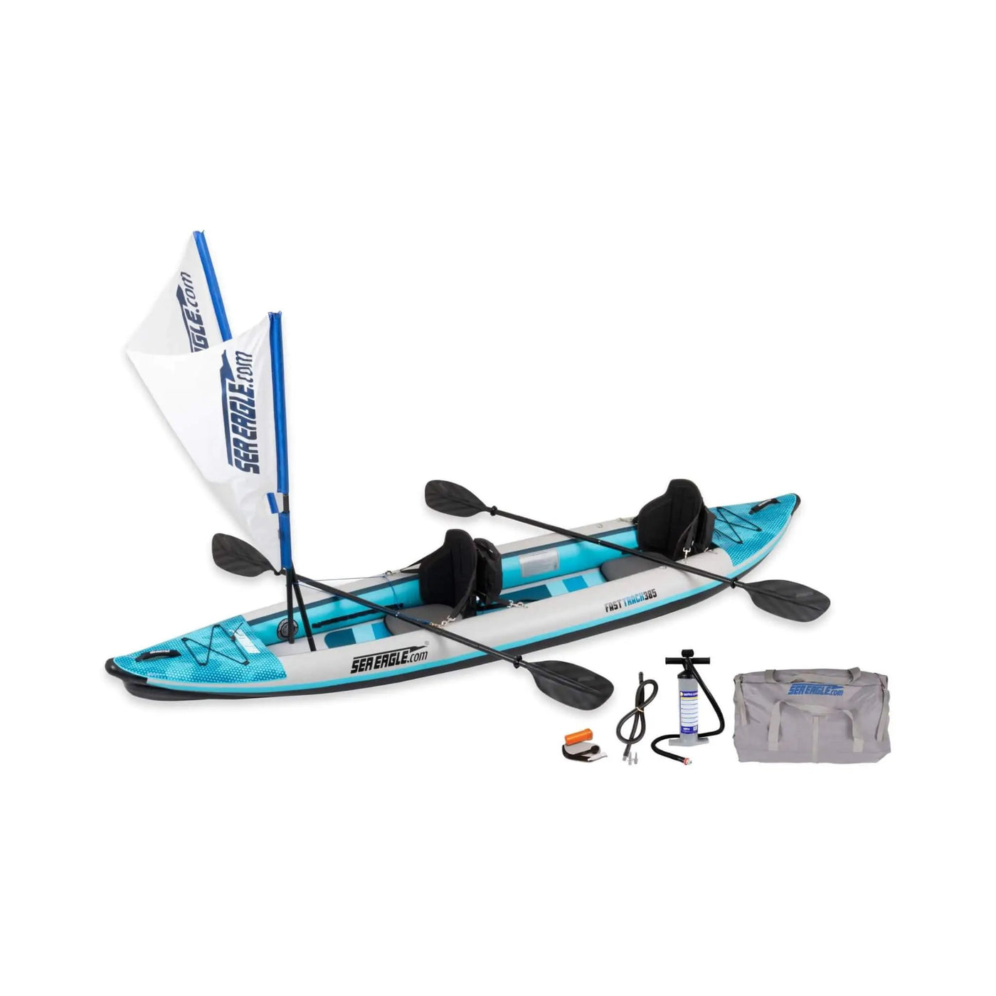 Sea Eagle 385FT FastTrack 12FT 2-Person V-Bottom Inflatable Kayak [385FTK] (SAK25086) by SAKSBY WHOLESALE