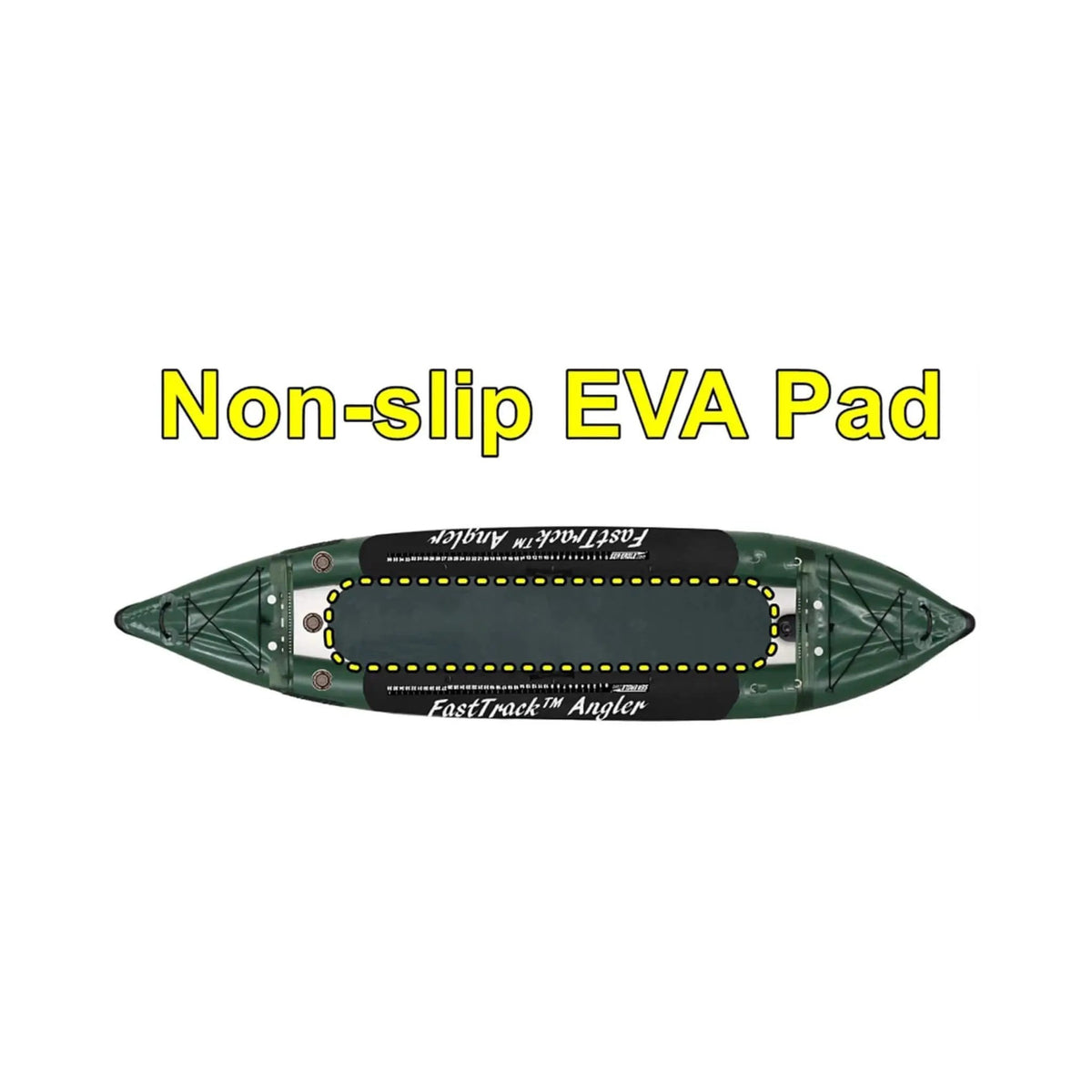 Sea Eagle 385FTA FastTrack 12FT 2- Persons Angler Inflatable Hunter Green Fishing Kayak [385FTAK] (SAK80139) by SAKSBY WHOLESALE