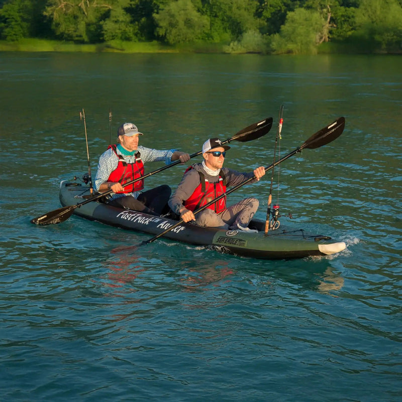 Sea Eagle 385FTA FastTrack 12FT 2- Persons Angler Inflatable Hunter Green Fishing Kayak [385FTAK] (SAK80139) by SAKSBY WHOLESALE