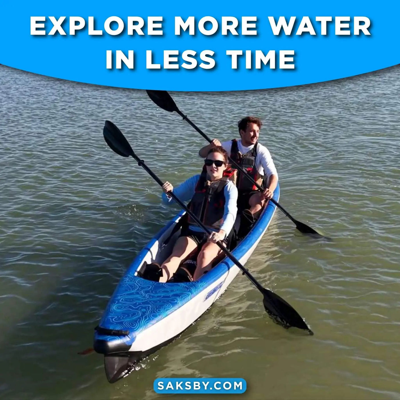 Sea Eagle 473RL RazorLite 2-Person Inflatable Kayak With Adjustable Footrests [473RLK] (SAK98601) by SAKSBY WHOLESALE