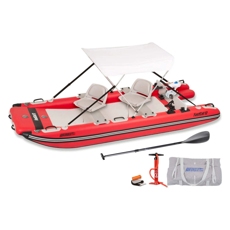 Sea Eagle Boats FastCat12™ Catamaran Inflatable Boat, 13FT [FASTCAT12K] (SAK29684) by SAKSBY WHOLESALE