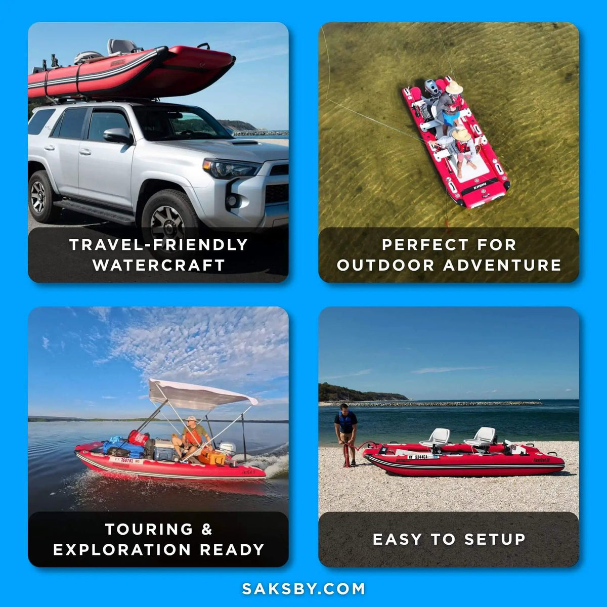 Sea Eagle Boats FastCat12™ Catamaran Inflatable Boat, 13FT [FASTCAT12K] (SAK29684) by SAKSBY WHOLESALE