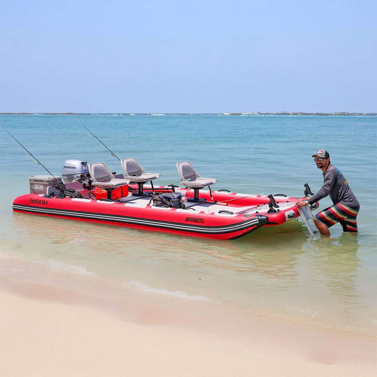 Sea Eagle Boats FastCat14™ Catamaran Inflatable Boat, 14FT [FASTCAT14K] (SAK43210) by SAKSBY WHOLESALE
