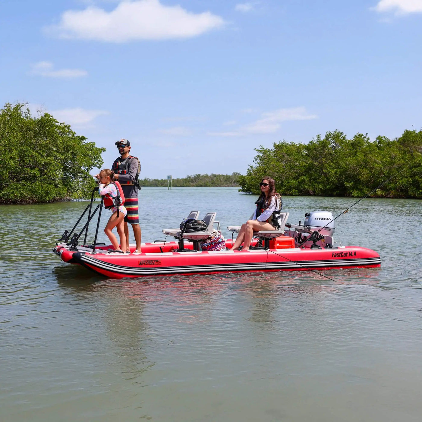 Sea Eagle Boats FastCat14™ Catamaran Inflatable Boat, 14FT [FASTCAT14K] (SAK43210) by SAKSBY WHOLESALE