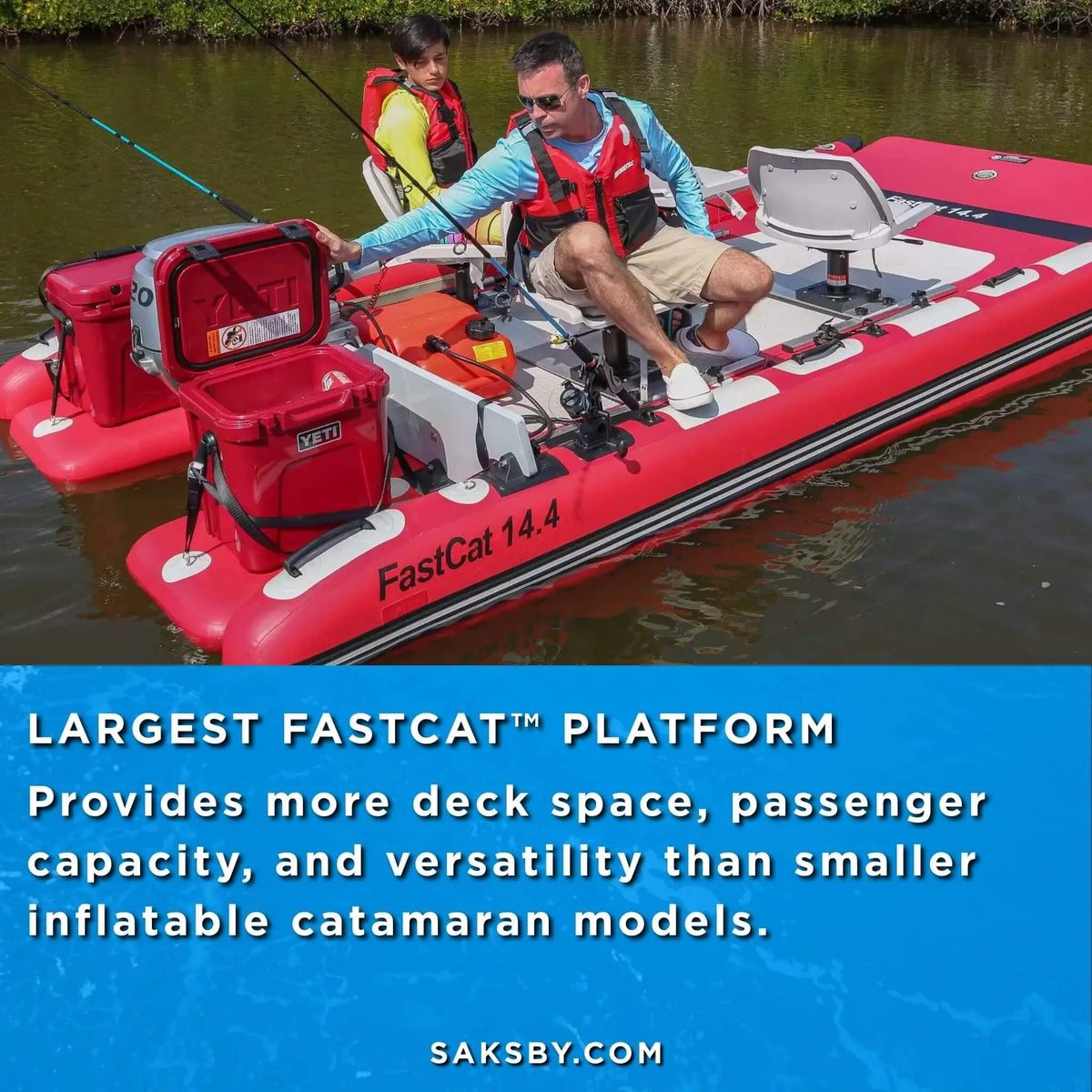 Sea Eagle Boats FastCat14™ Catamaran Inflatable Boat, 14FT [FASTCAT14K] (SAK43210) by SAKSBY WHOLESALE