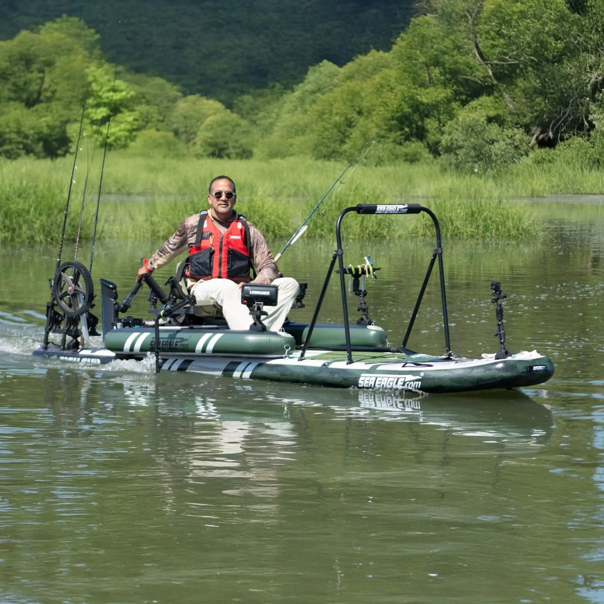 Sea Eagle FS1210 FishSUP 1-Person Inflatable Fishing Stand-Up Paddleboard [FS1210K] (SAK79218) by SAKSBY WHOLESALE