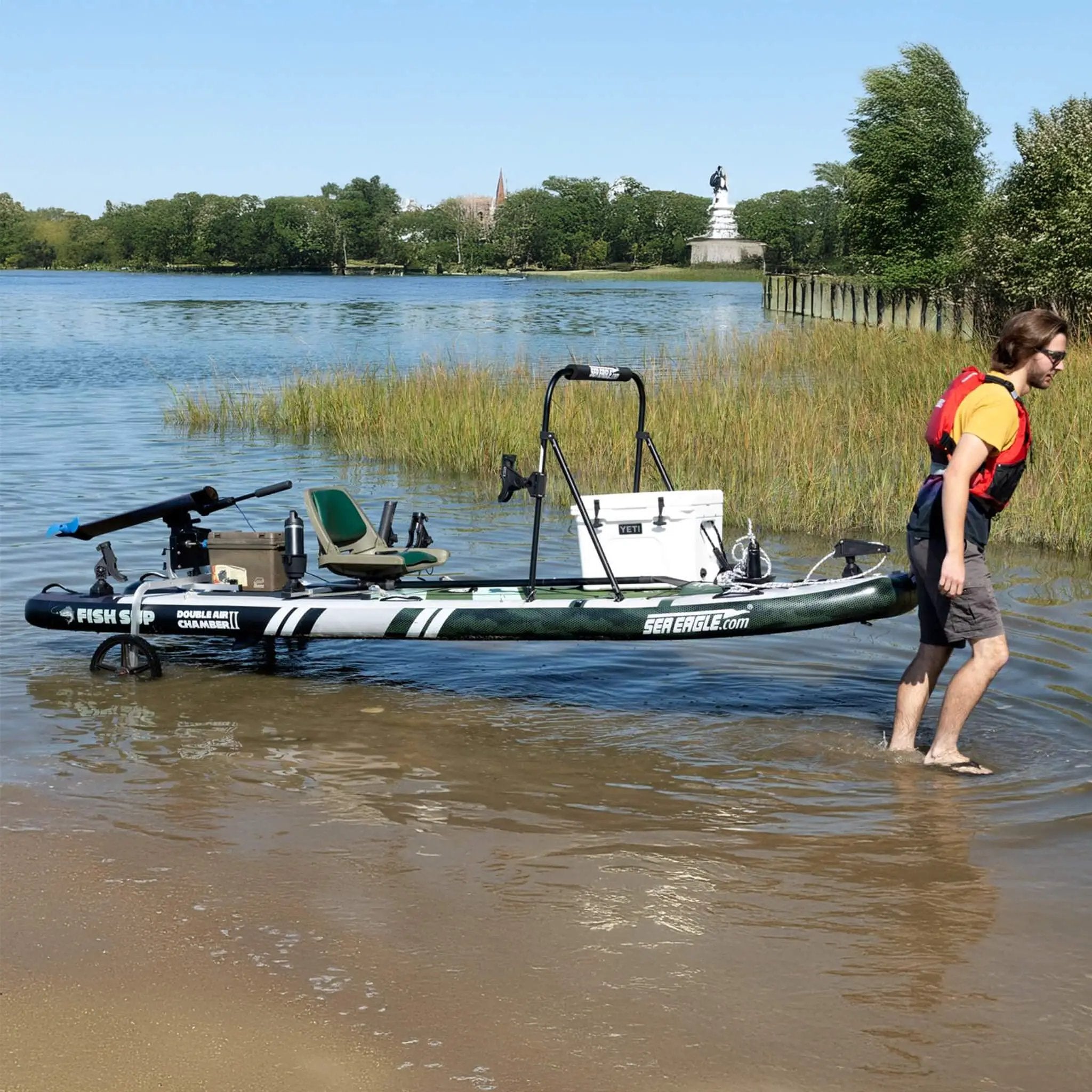 Sea Eagle FS1210 FishSUP 1-Person Inflatable Fishing Stand-Up Paddleboard [FS1210K] (SAK79218) by SAKSBY WHOLESALE