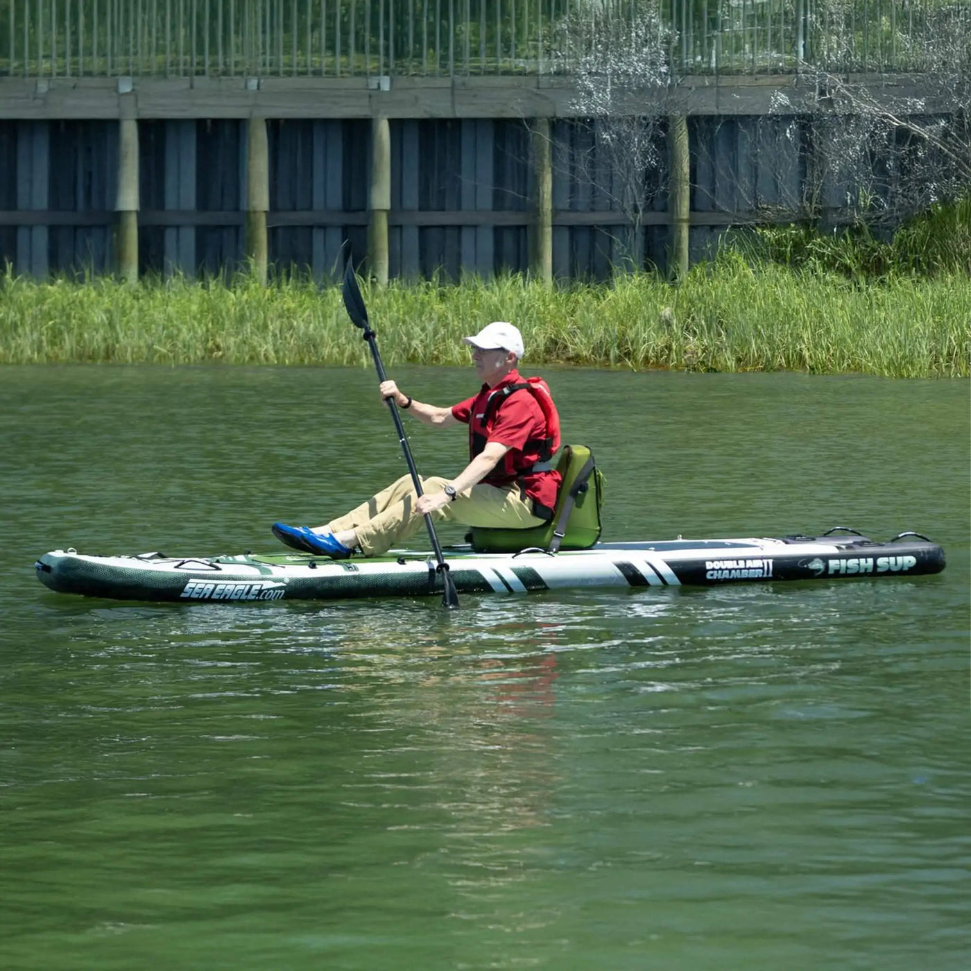 Sea Eagle FS1210 FishSUP 1-Person Inflatable Fishing Stand-Up Paddleboard [FS1210K] (SAK79218) by SAKSBY WHOLESALE