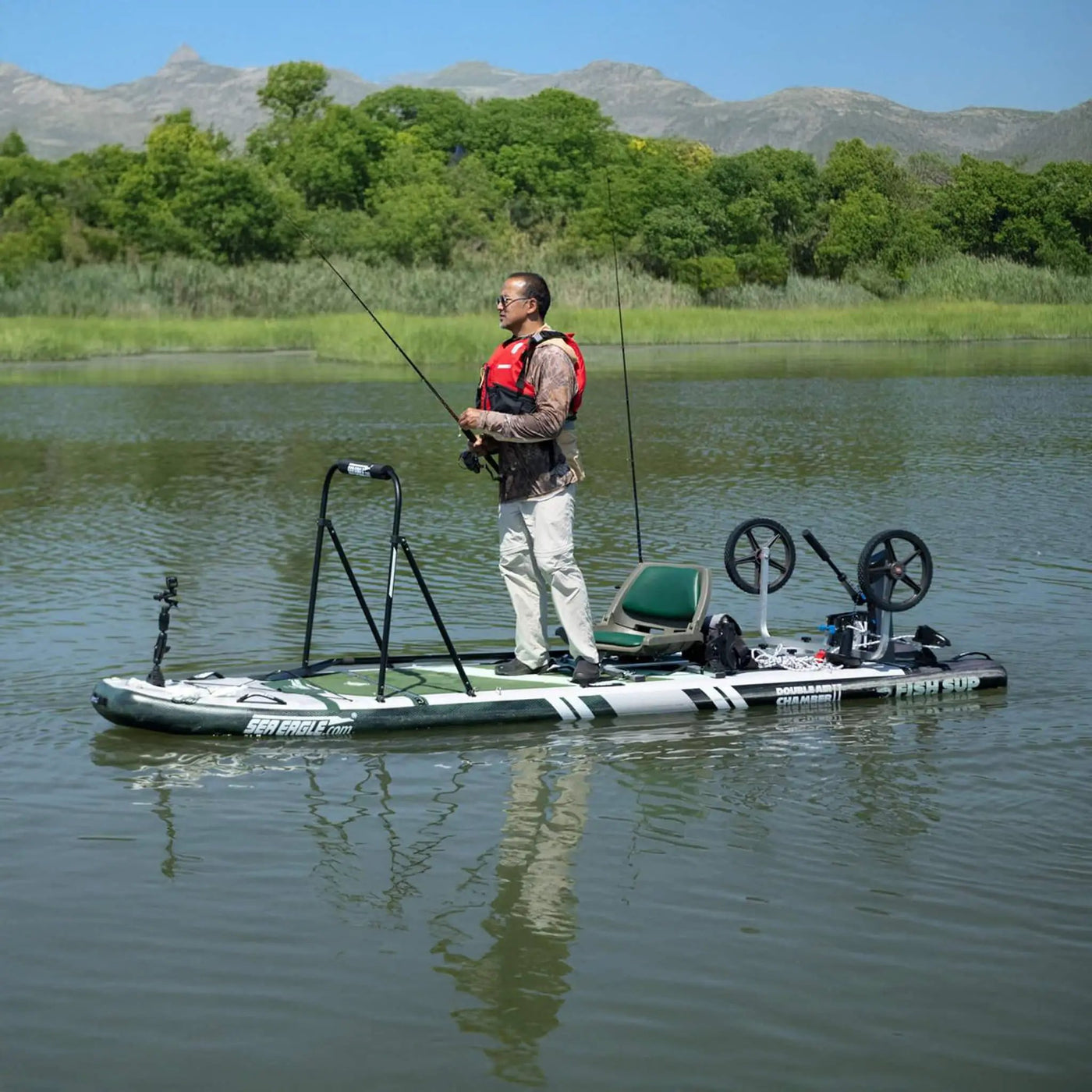 Sea Eagle FS1210 FishSUP 1-Person Inflatable Fishing Stand-Up Paddleboard [FS1210K] (SAK79218) by SAKSBY WHOLESALE