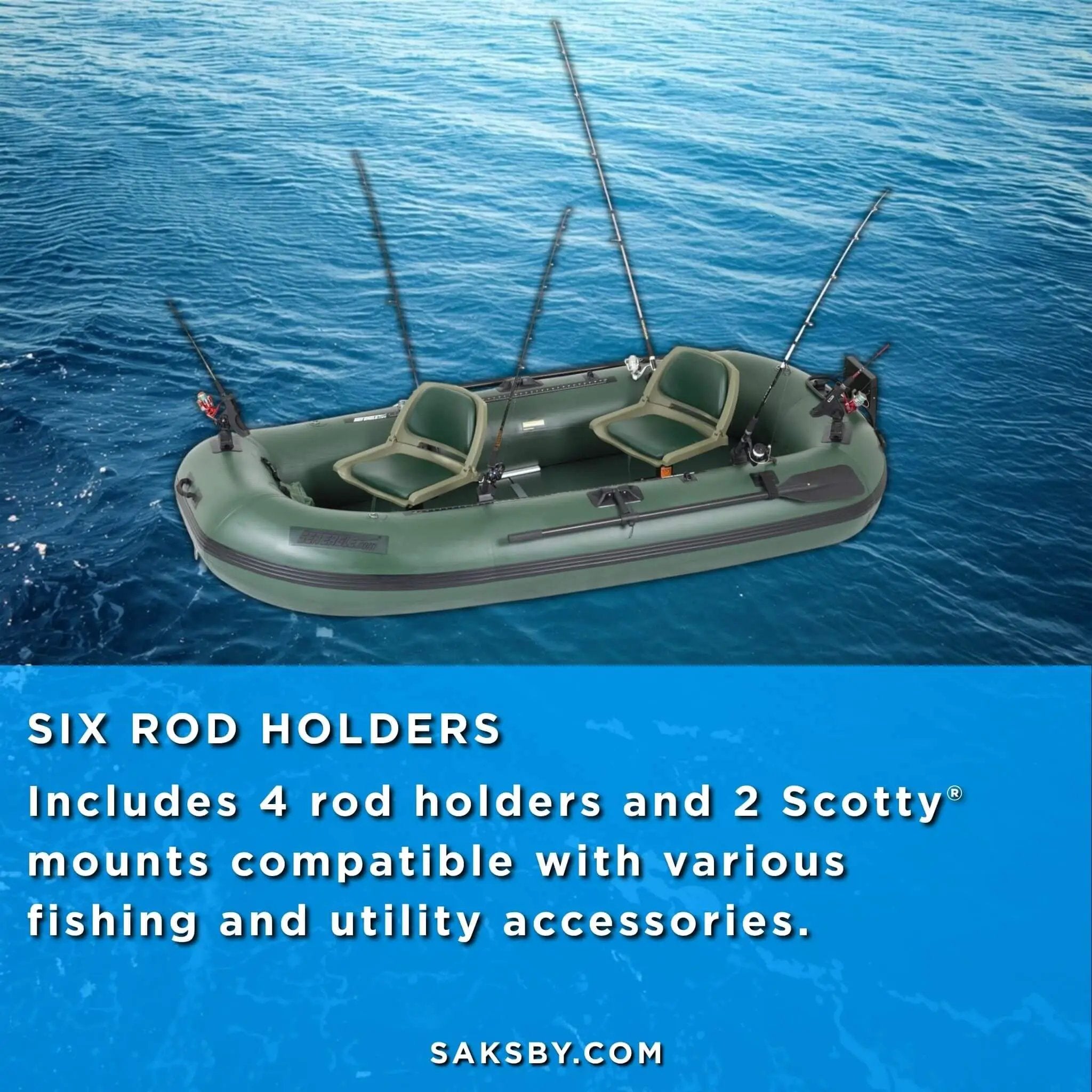 Sea Eagle STS10 Stealth Stalker Frameless Inflatable Fishing Boat, 10FT [STS10K] (SAK59314) by SAKSBY WHOLESALE