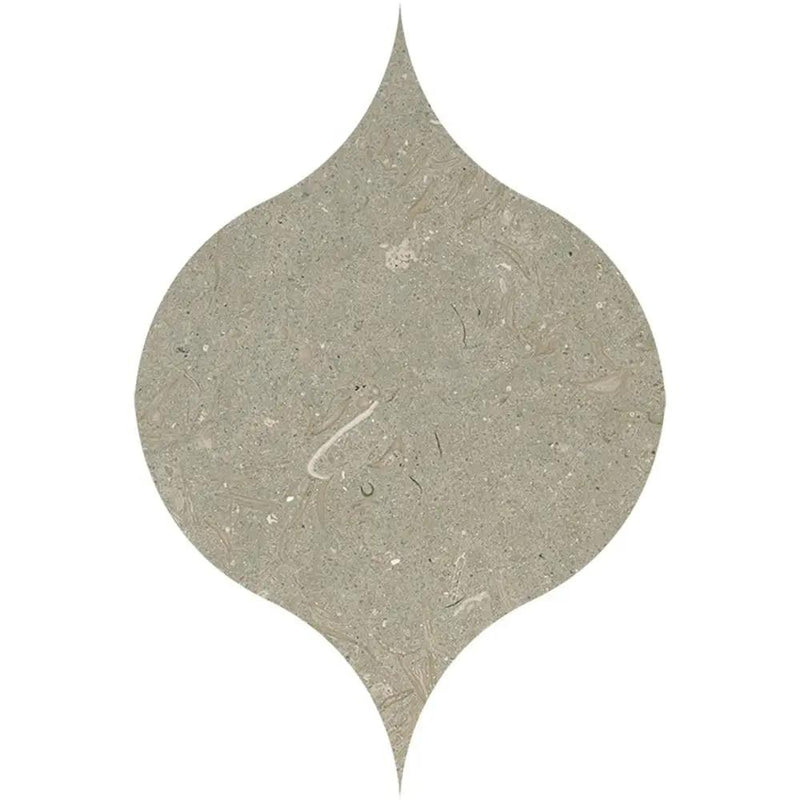 Seagrass Honed Winter Leaf Limestone Wall Decos 4 7/8x6 13/16