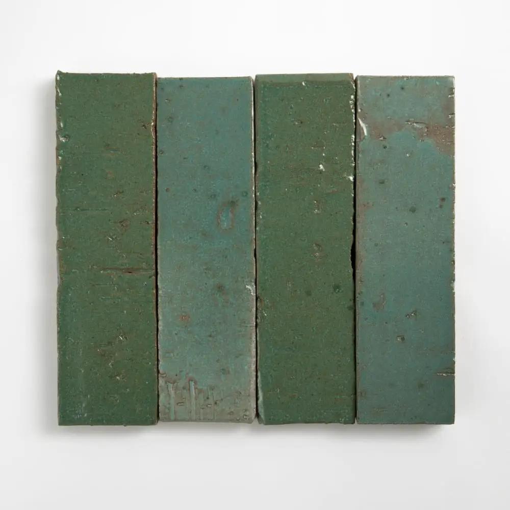 Seagreen Rustic Ceramic Tiles 2 3/4x9 3/4 by Stonetiledepot