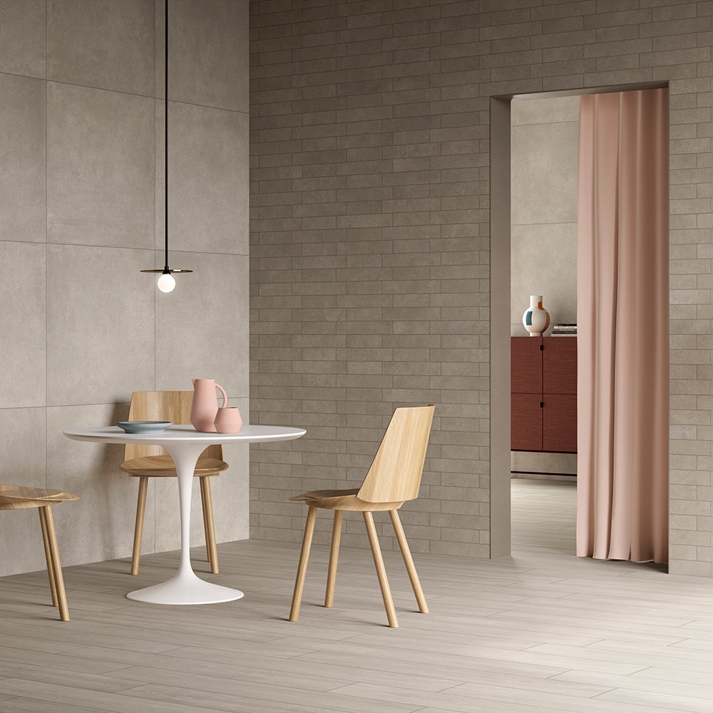 Seagull Gris Matte Wood Look Porcelain Tiles 8x48 Porcelain Matte 8x48 Tiles — 2
