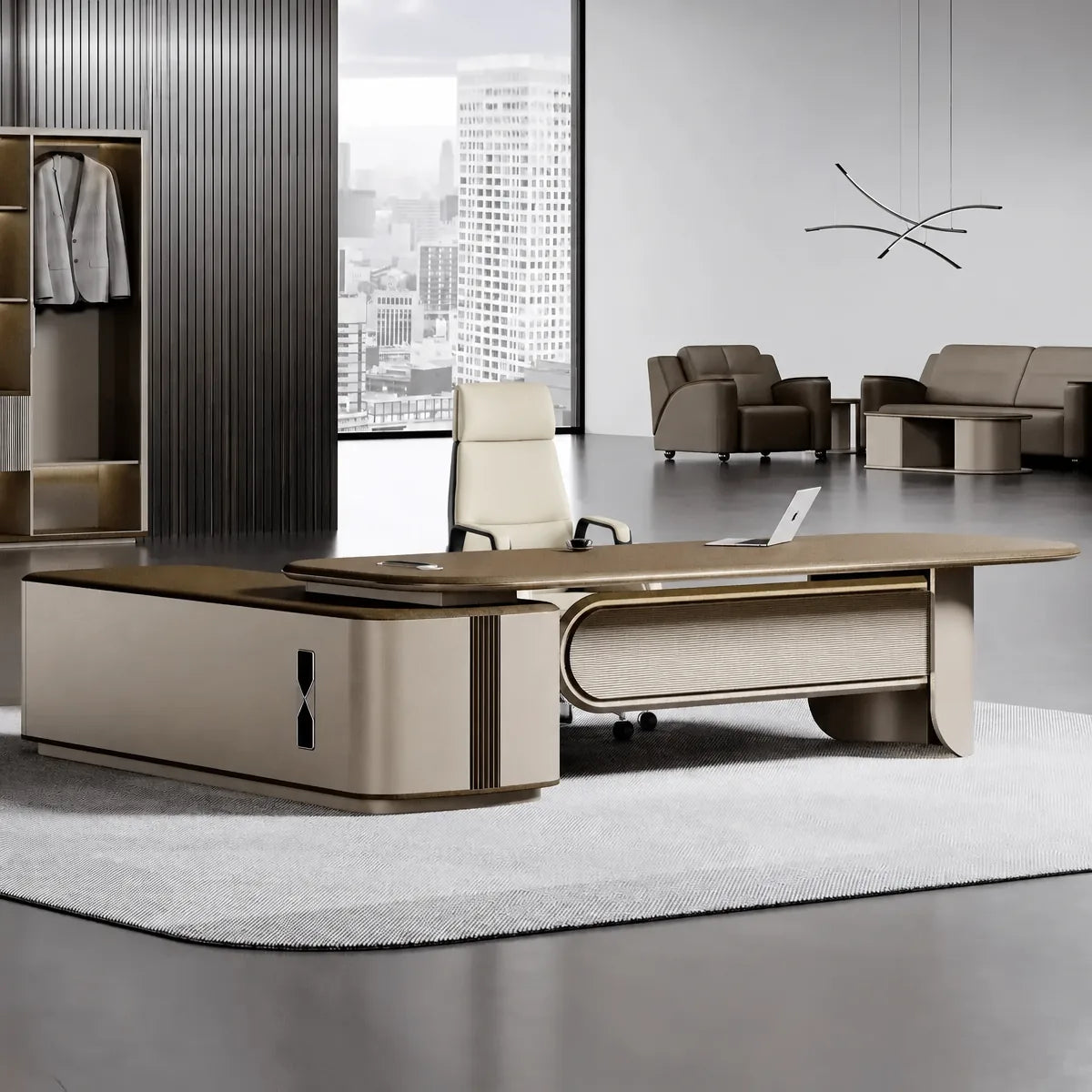 Secord · Modern L-Shaped Executive Desk, photo 2 of 17