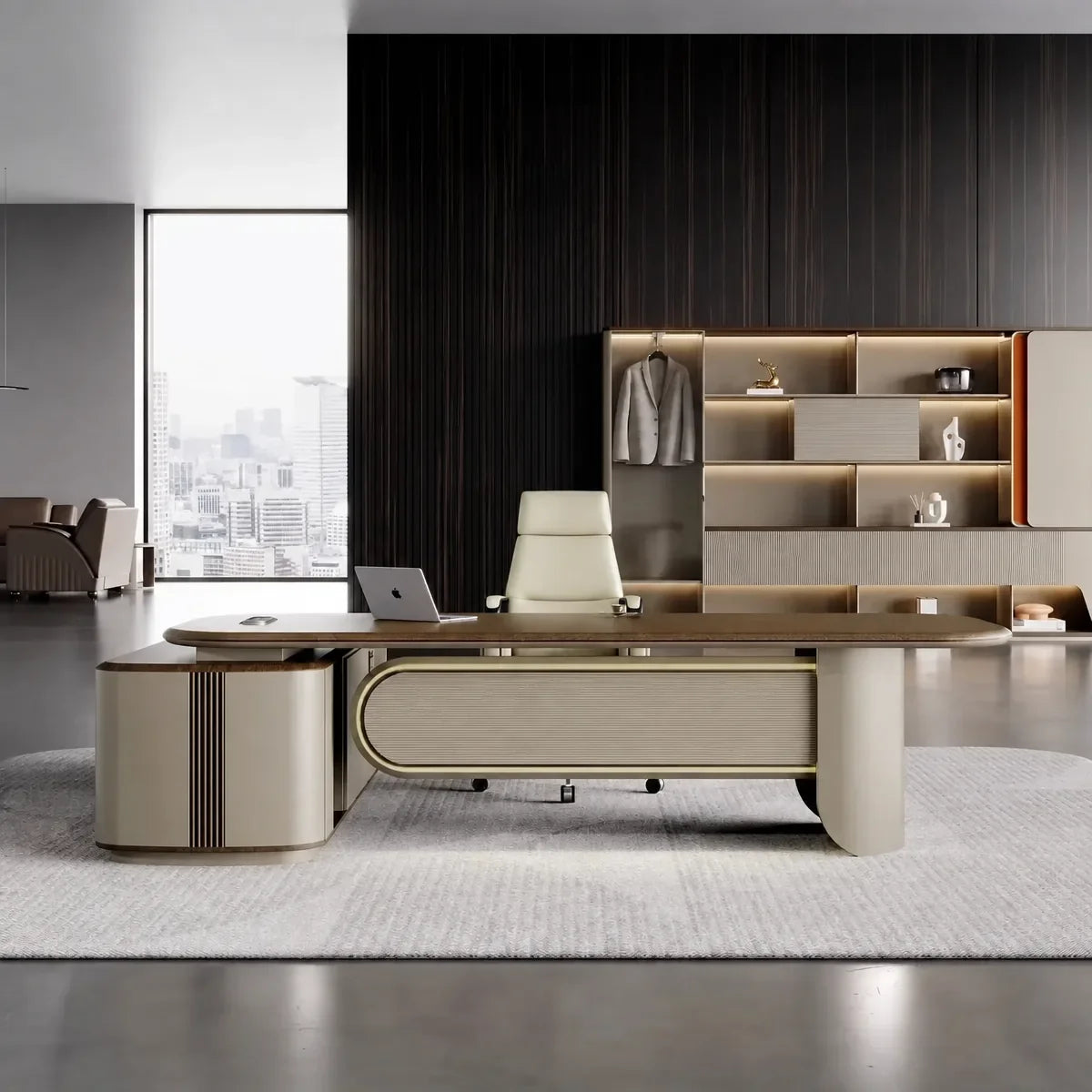 Secord · Modern L-Shaped Executive Desk, photo 3 of 17