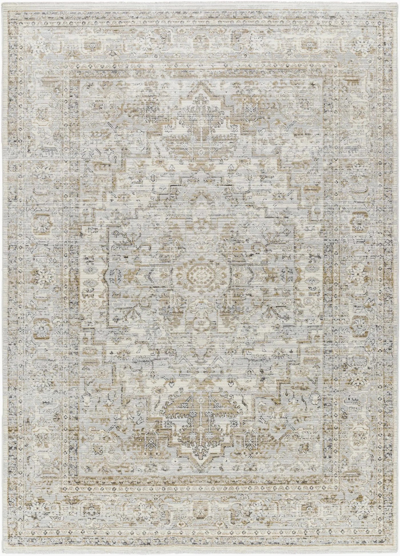 Kazou Gray Medallion Area Rug by Boutique Rugs