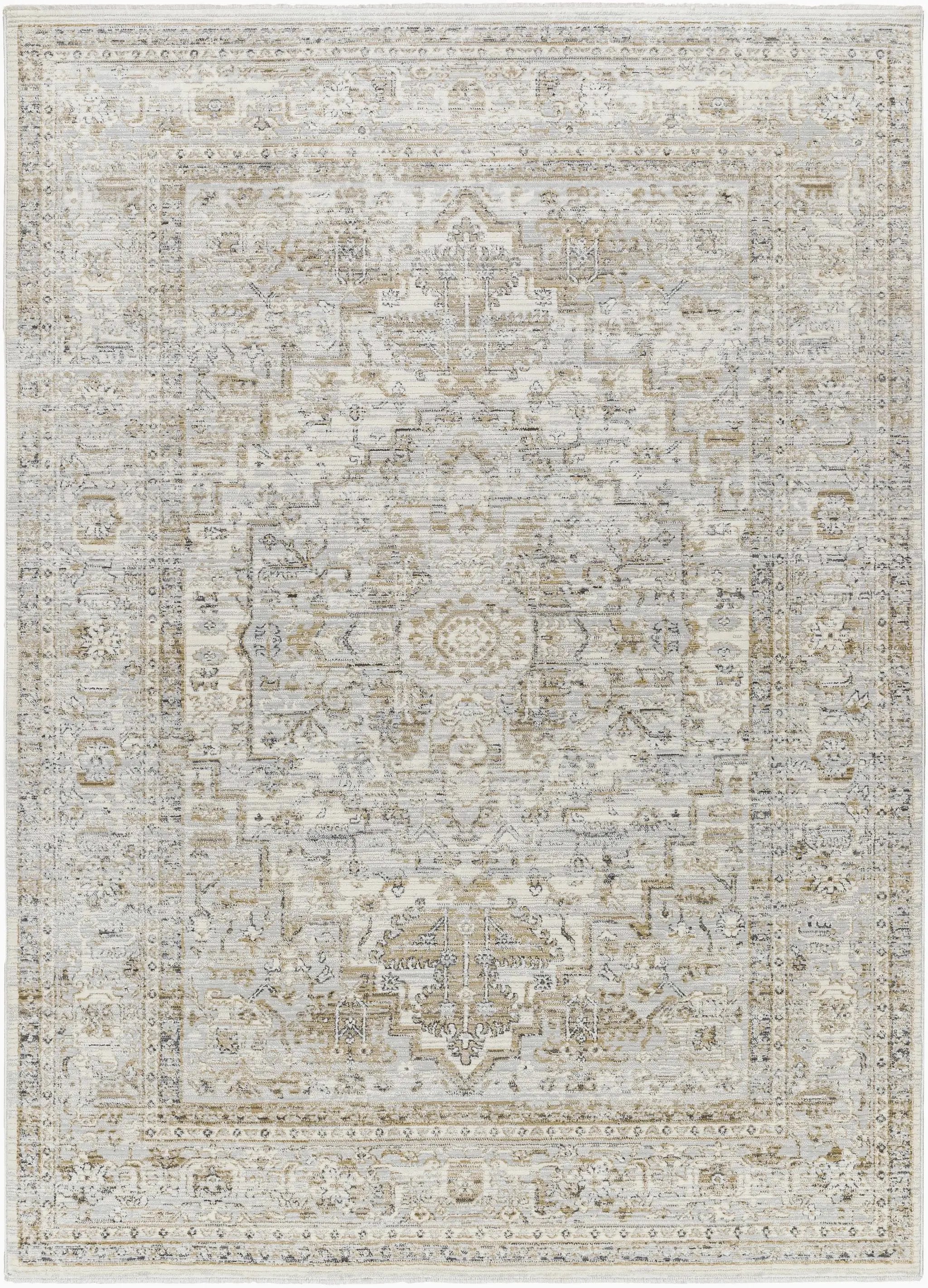 Kazou Gray Medallion Area Rug by Boutique Rugs