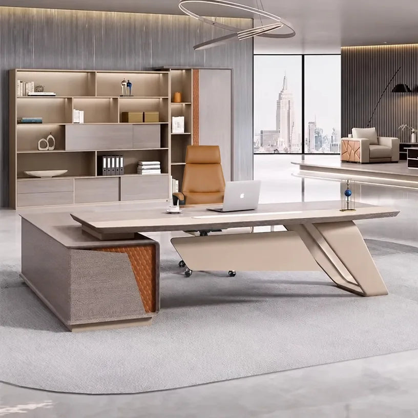 Seguin · Modern L-Shaped Executive Desk, photo 4 of 12