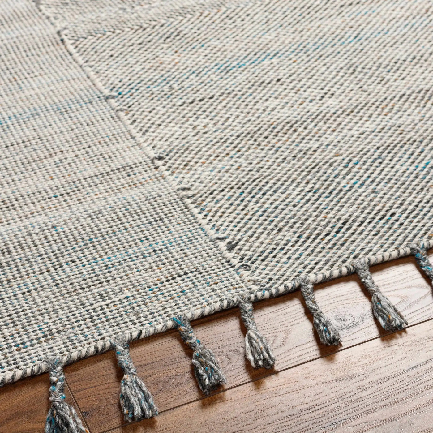Anaya Beige & Teal Area Rug - Clearance by Boutique Rugs