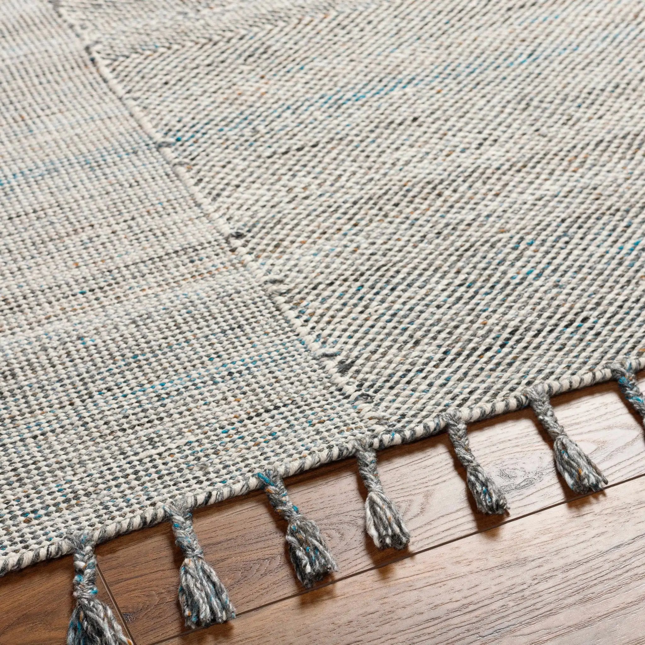 Anaya Beige & Teal Area Rug - Clearance by Boutique Rugs
