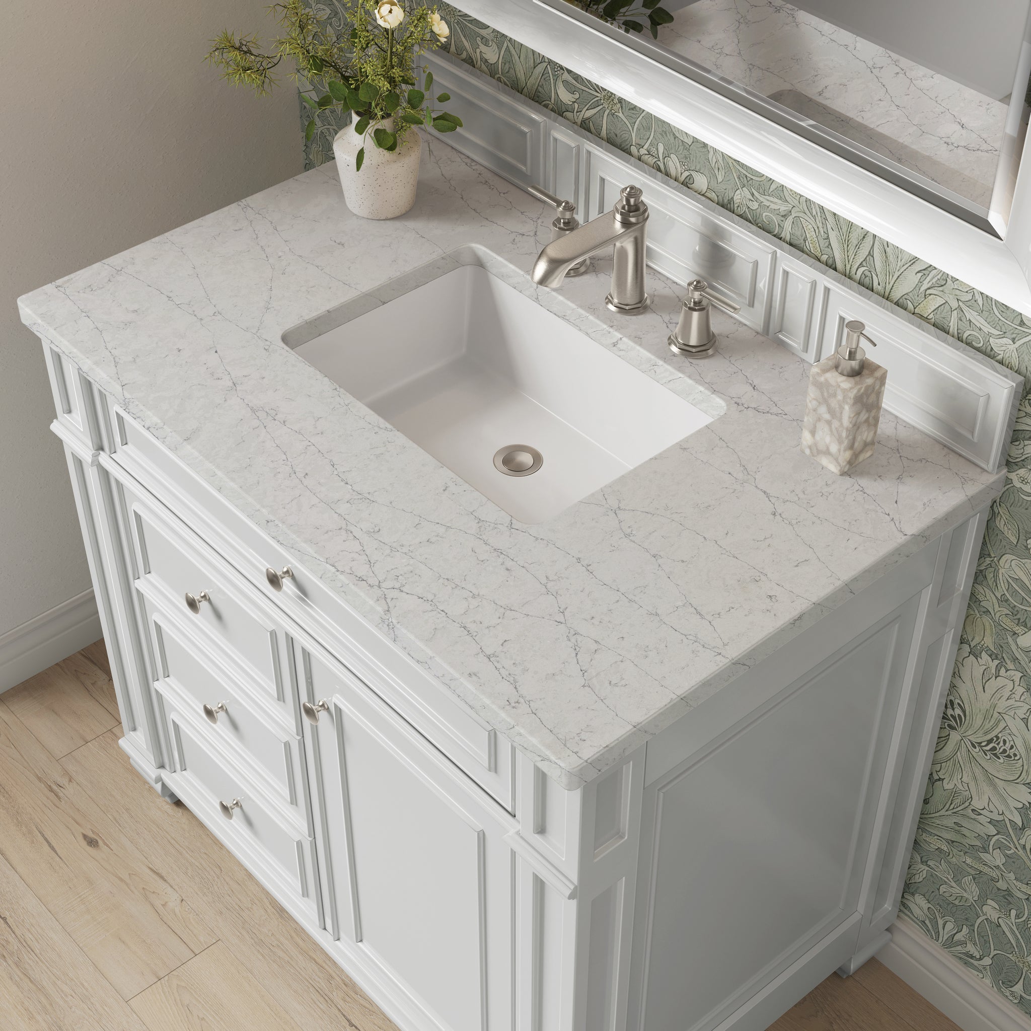 James Martin Bristol 36" Single Bathroom Vanity, Bright White, view 40