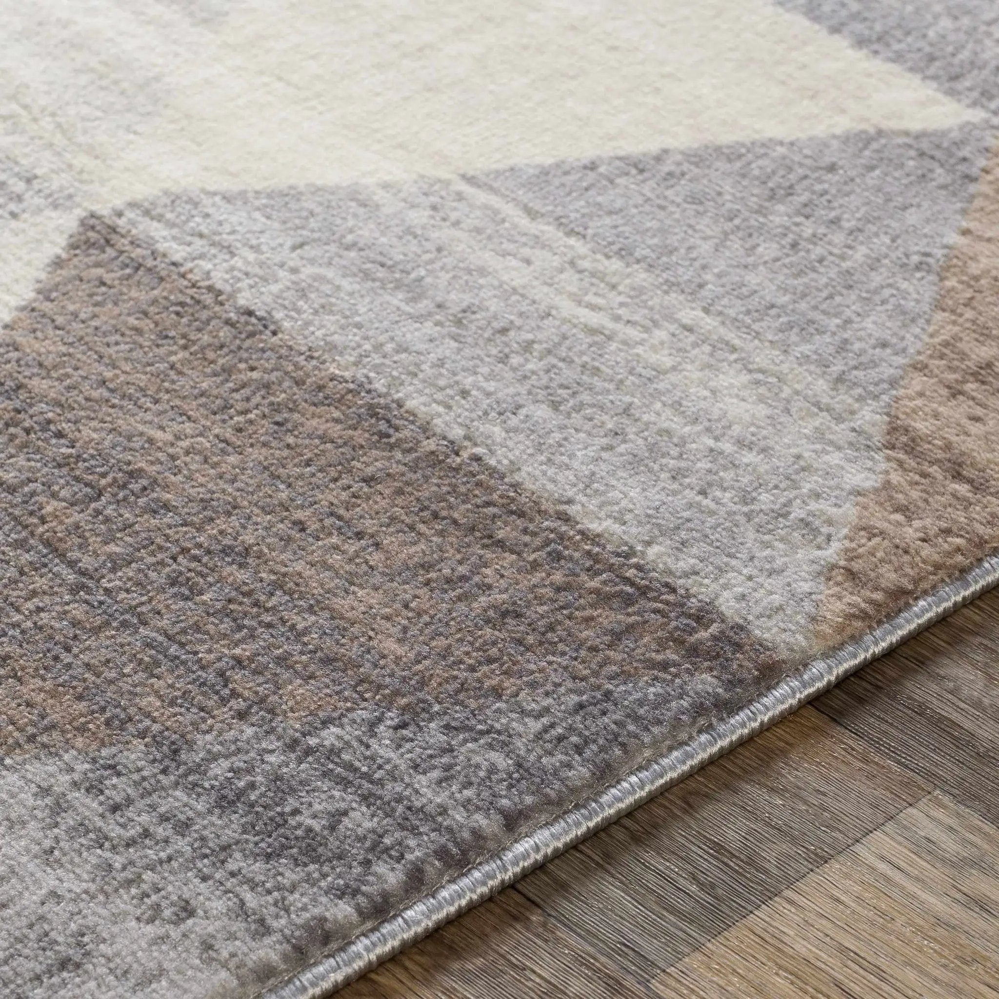 Sells Gray&Brown Triangles Area Carpet by Boutique Rugs