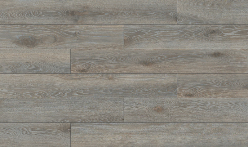 Selva Ash Natural Plank Wood Look Porcelain Tiles 10x72, several pieces laid together
