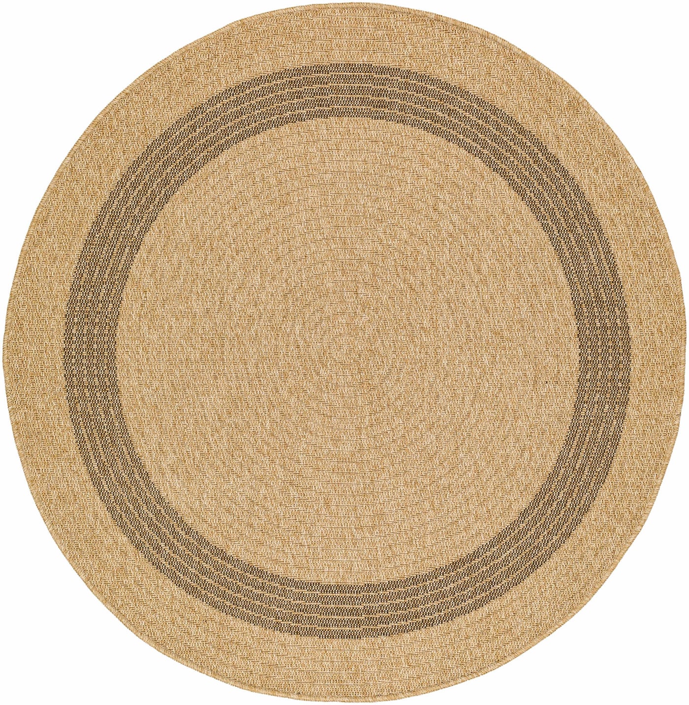 Andie Bordered Faux Jute Outdoor Rug - Clearance by Boutique Rugs