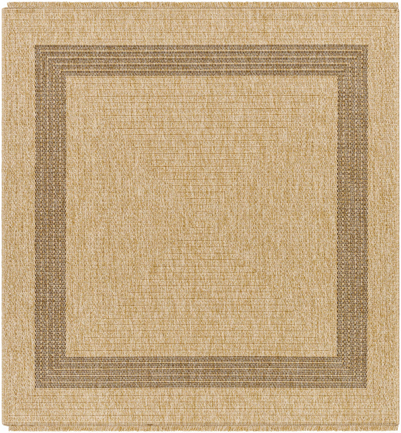 Andie Bordered Faux Jute Outdoor Rug - Clearance by Boutique Rugs