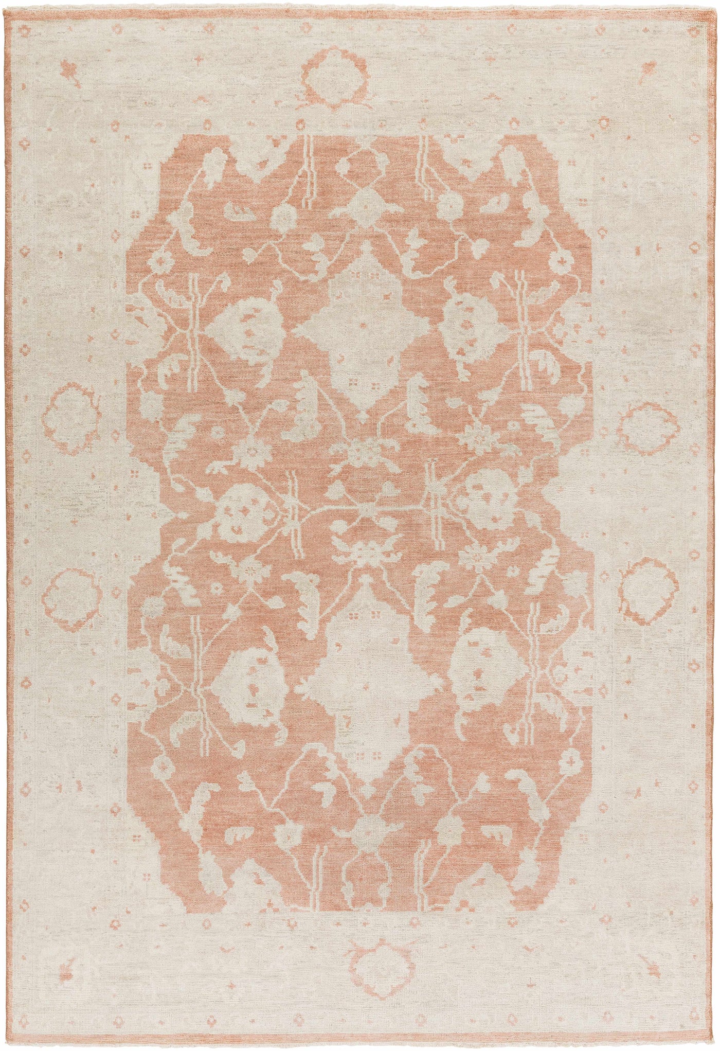 Seney Peach Area Rug - Clearance by Boutique Rugs