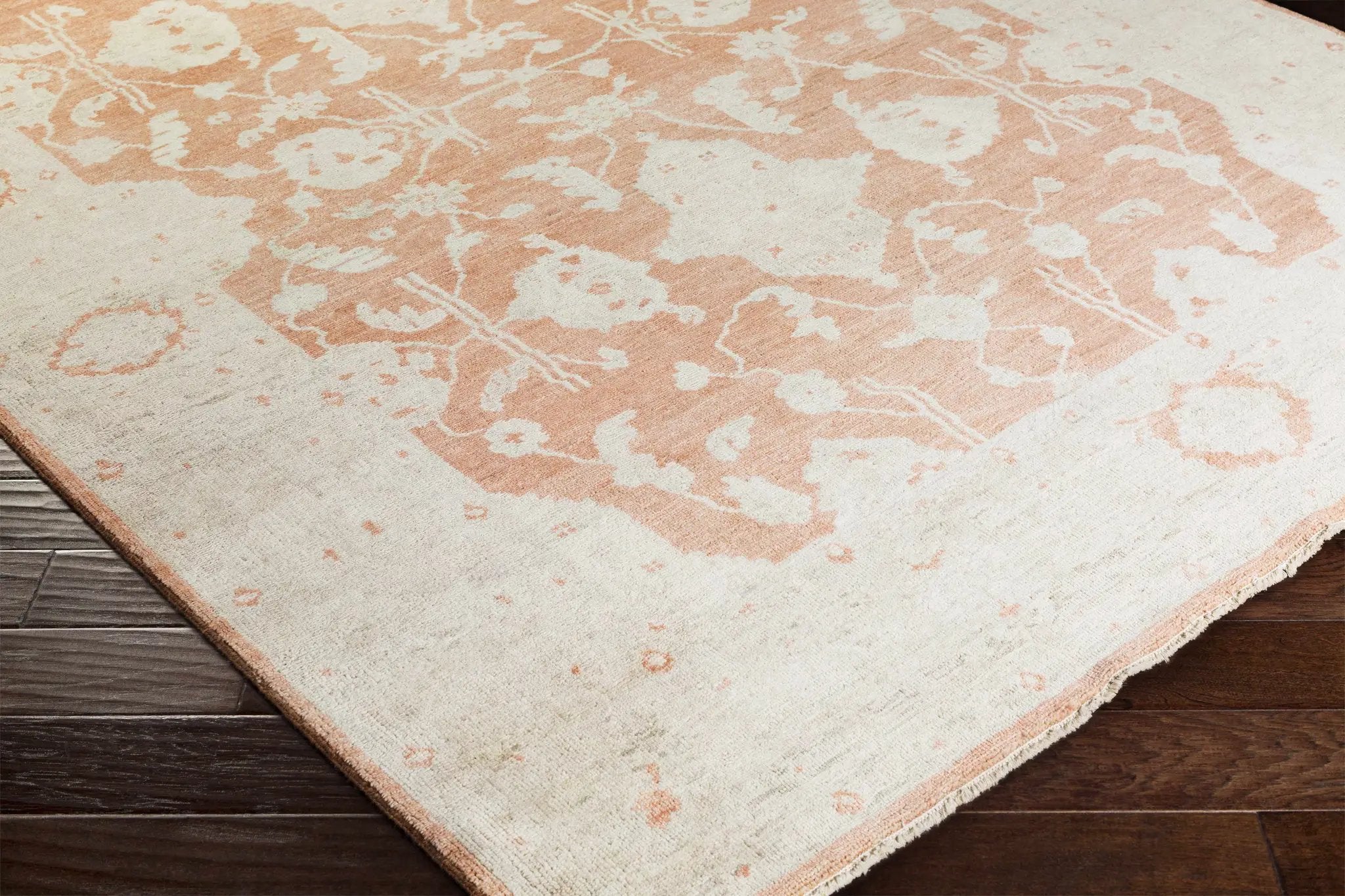 Seney Peach Area Rug - Clearance by Boutique Rugs