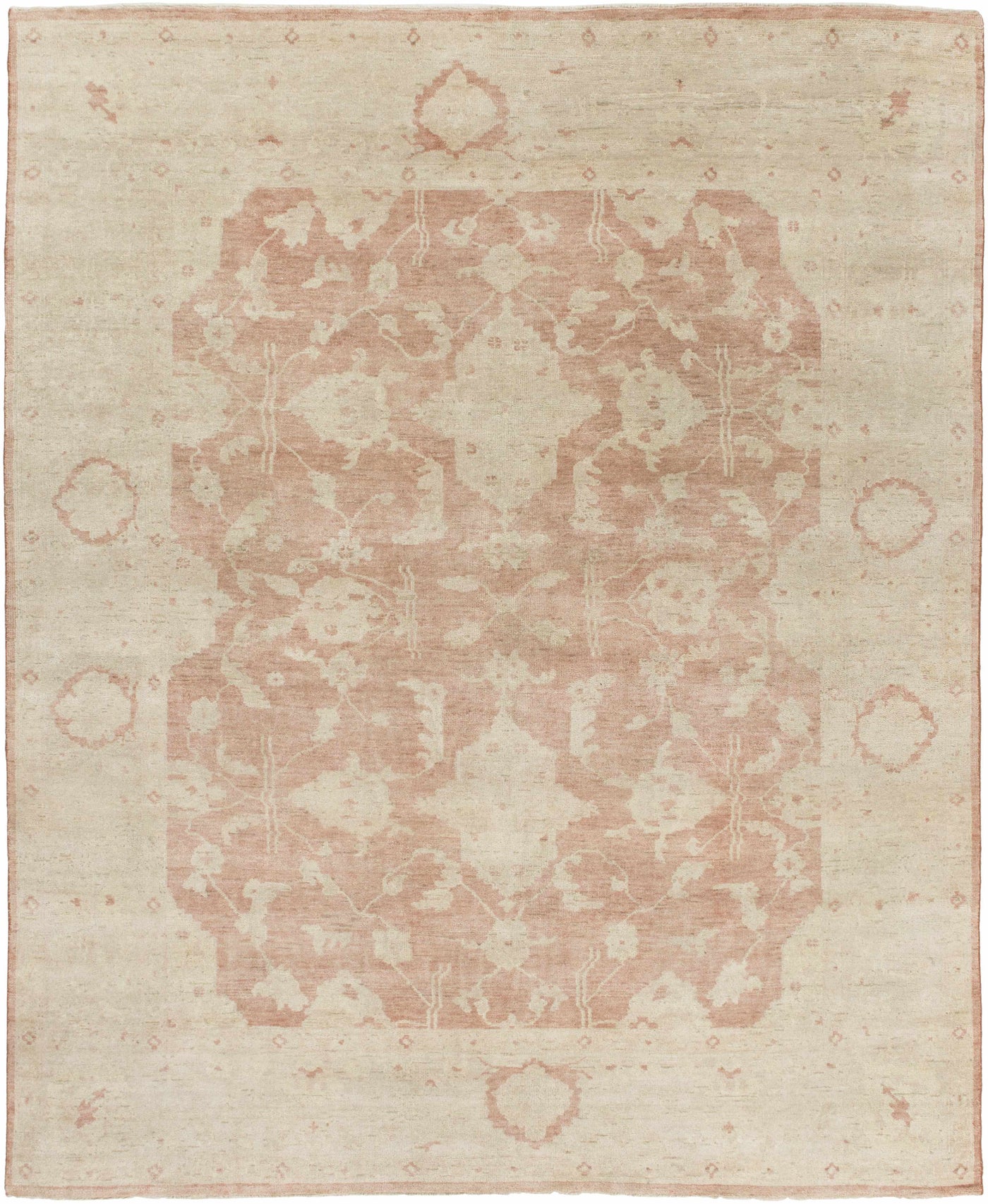 Seney Peach Area Rug - Clearance by Boutique Rugs