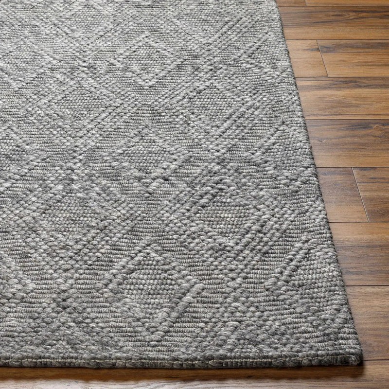 Kasib Dark Gray Hand Woven Area Rug - Clearance by Boutique Rugs