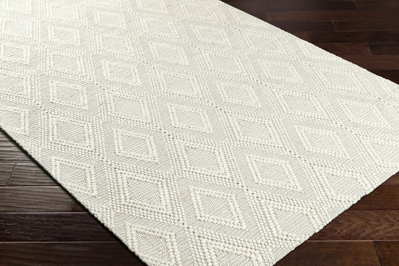 Kasib Cream Hand Woven Area Rug - Clearance by Boutique Rugs