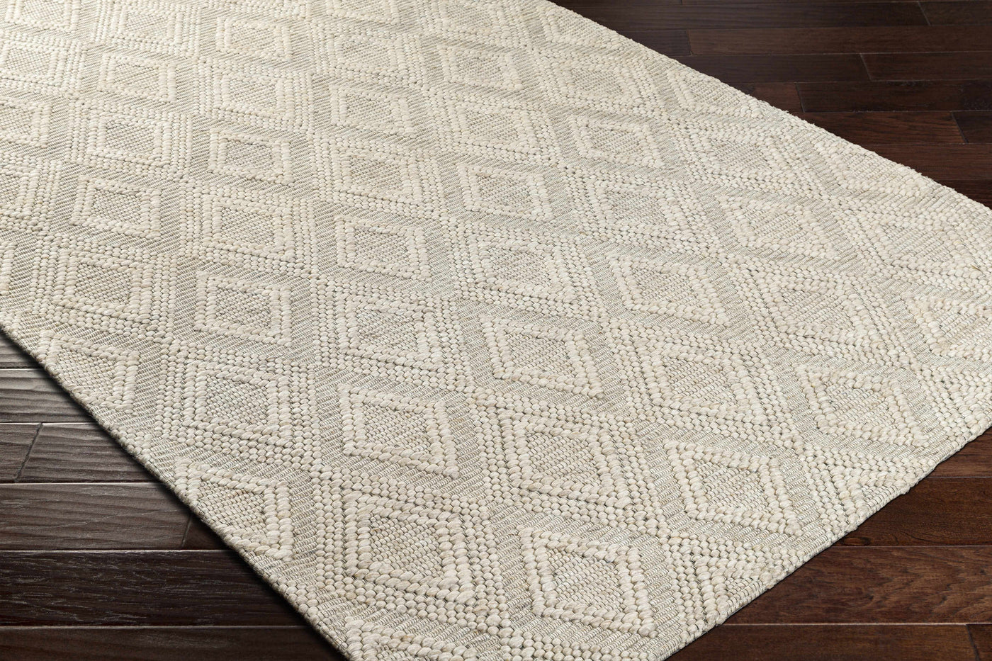 Kasib Beige Hand Woven Area Rug - Clearance by Boutique Rugs