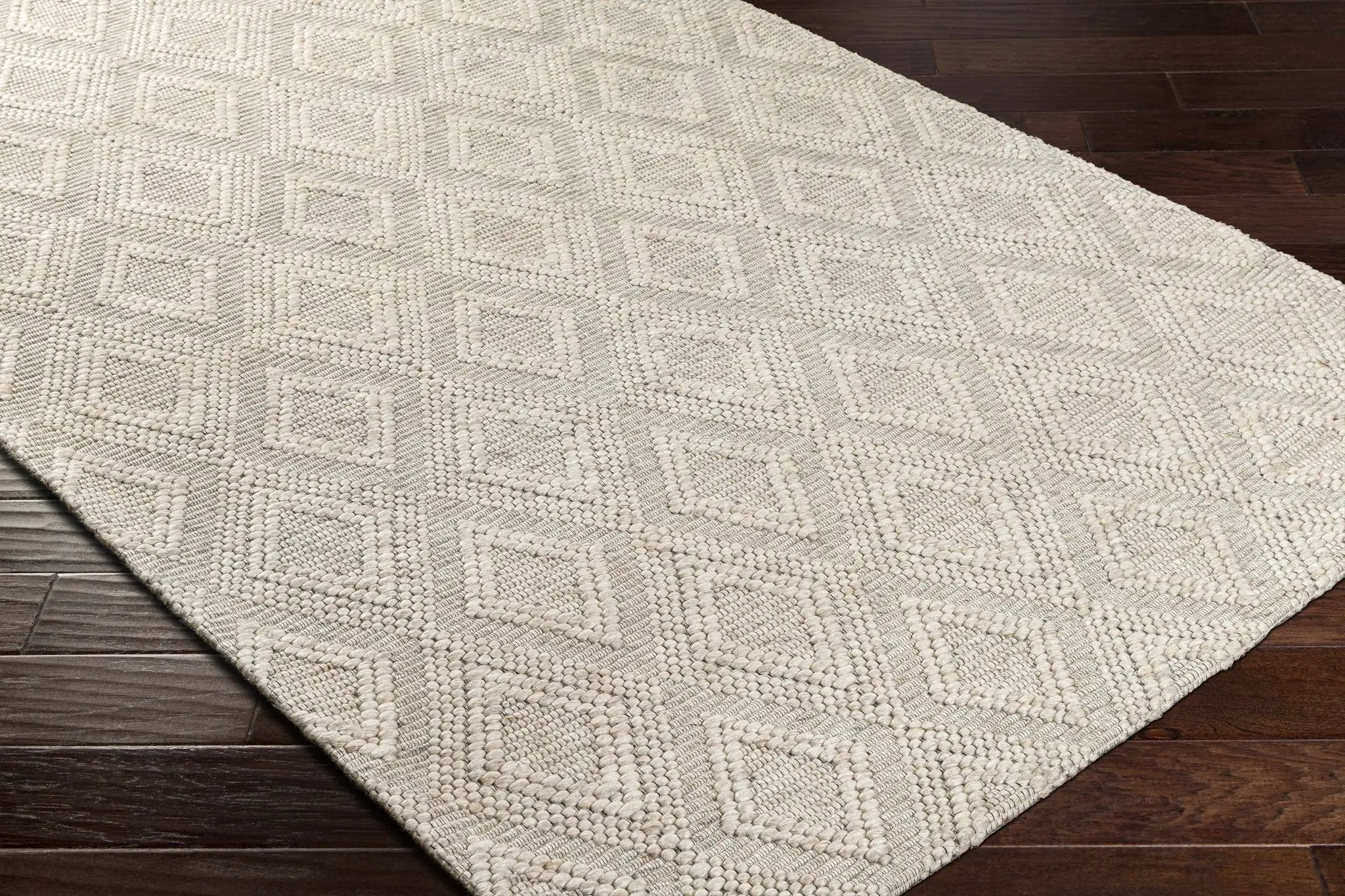 Kasib Beige Hand Woven Area Rug - Clearance by Boutique Rugs