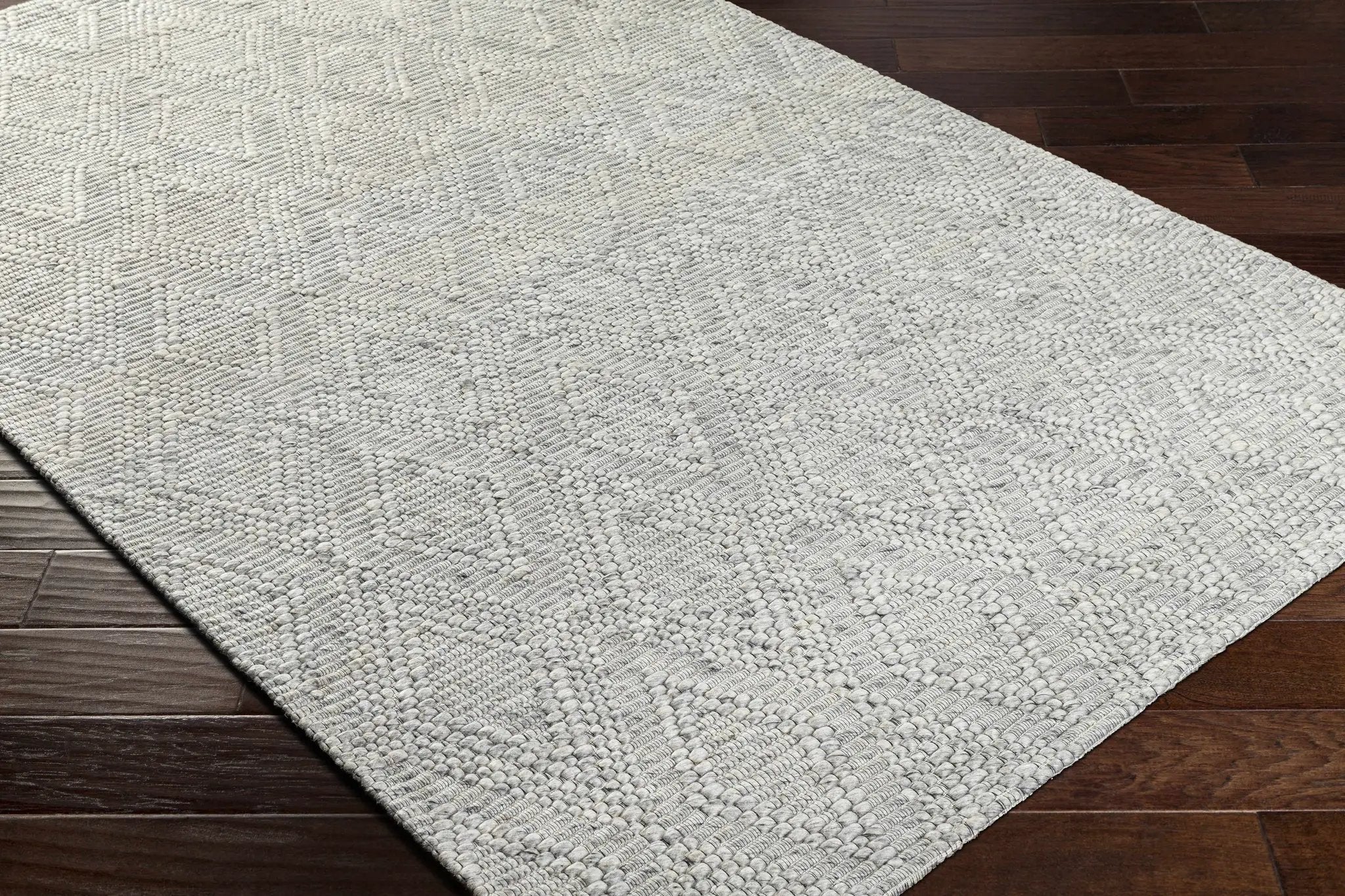 Kasib Gray Hand Woven Area Rug - Clearance by Boutique Rugs